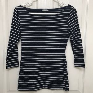 H&M Nautical Striped Boatneck Top